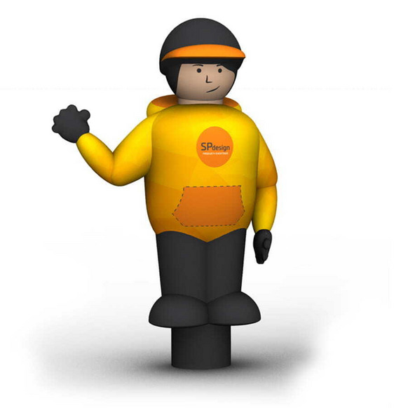 Człowiek do zadań specjalnych - pneumatyczny machacz reklamowy